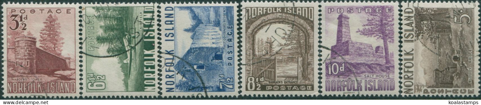 Norfolk Island 1953 SG13-18 Definitives Set FU - Isla Norfolk