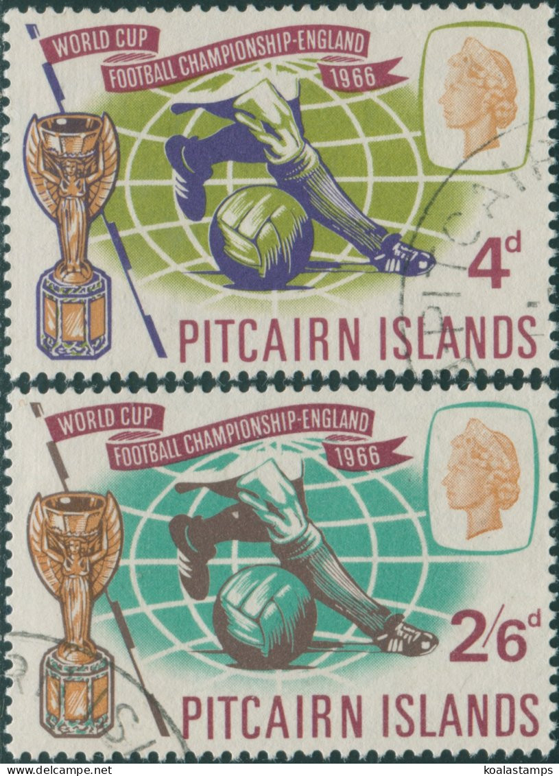 Pitcairn Islands 1966 SG57-58 World Cup Football Set FU - Pitcairneilanden