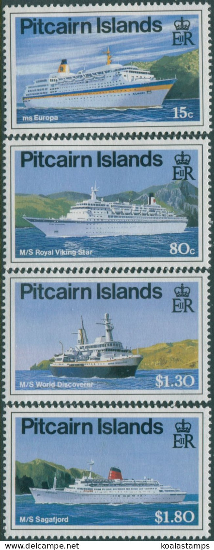 Pitcairn Islands 1991 SG395-398 Cruise Liners Set MNH - Pitcairneilanden