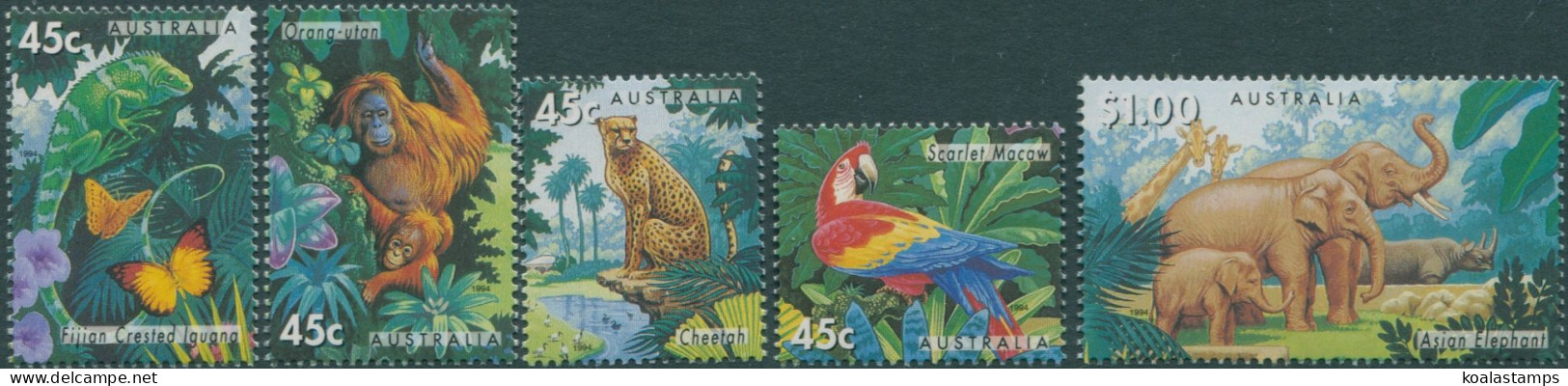 Australia 1994 SG1479-1483 Zoos Set MNH - Sonstige & Ohne Zuordnung