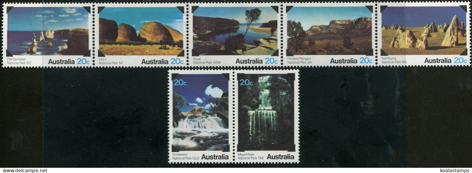 Australia 1979 SG708a National Parks Strip And Pair MNH - Altri & Non Classificati