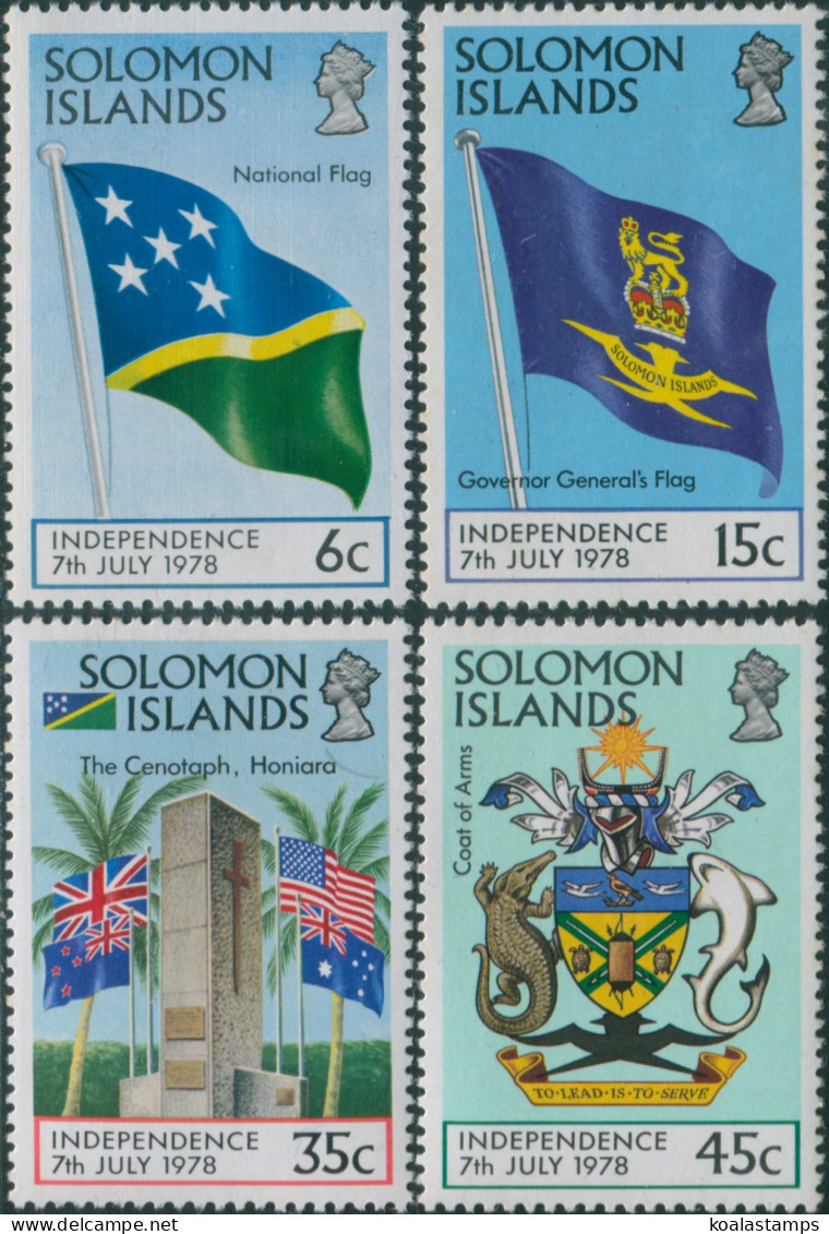 Solomon Islands 1978 SG360-363 Independence Set MNH - Salomoninseln (Salomonen 1978-...)