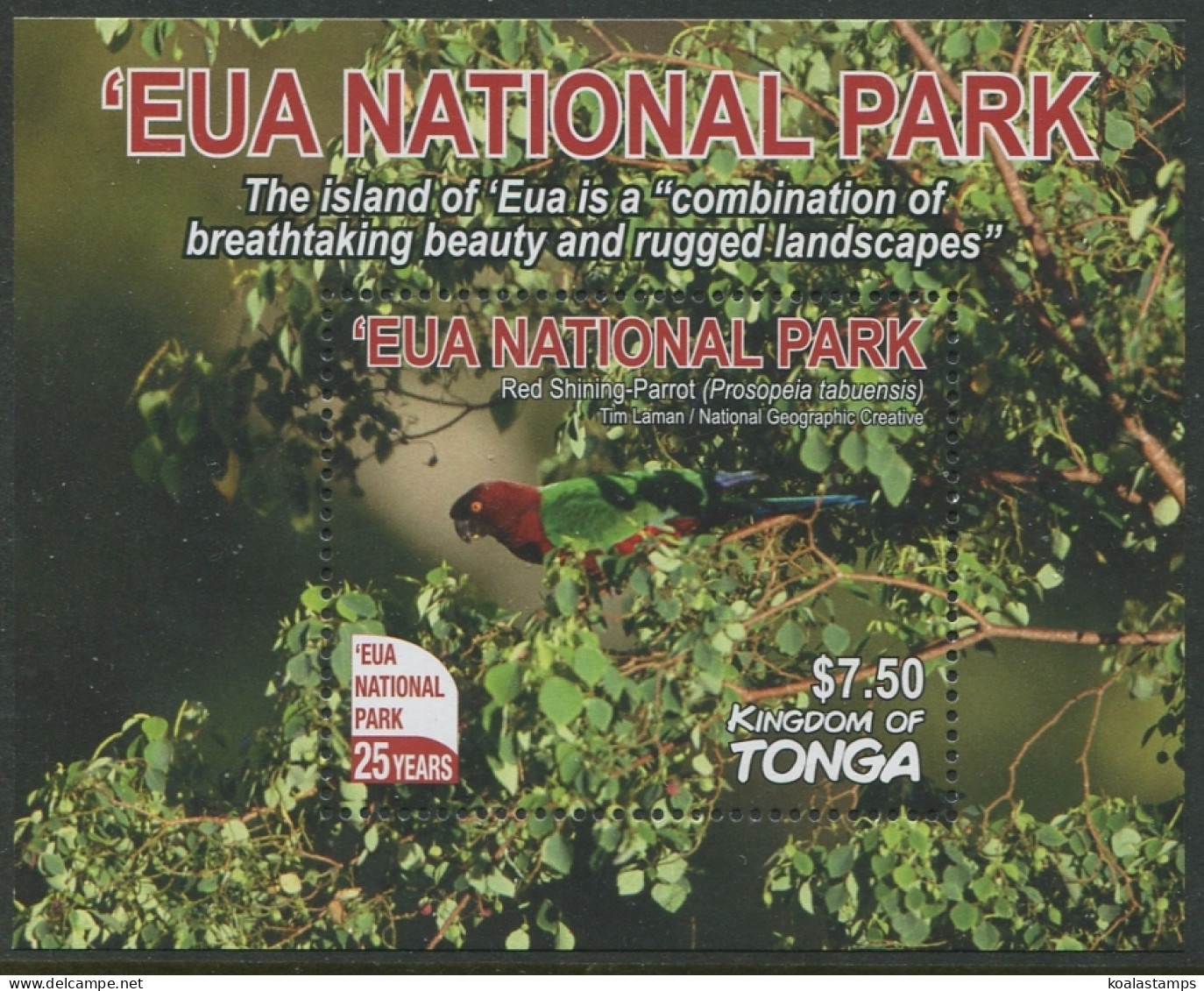 Tonga 2017 SG1839 EUA National Park MS MNH - Tonga (1970-...)