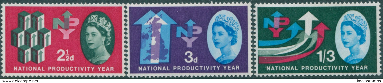 Great Britain 1962 SG631-633 QEII National Productivity Set MNH - Unclassified