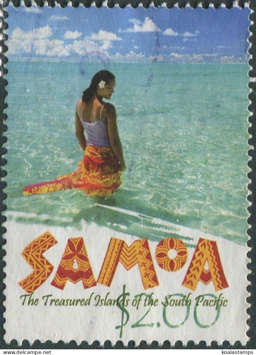 Samoa 2002 SG1107 $2 Local Girl In Sea FU - Samoa