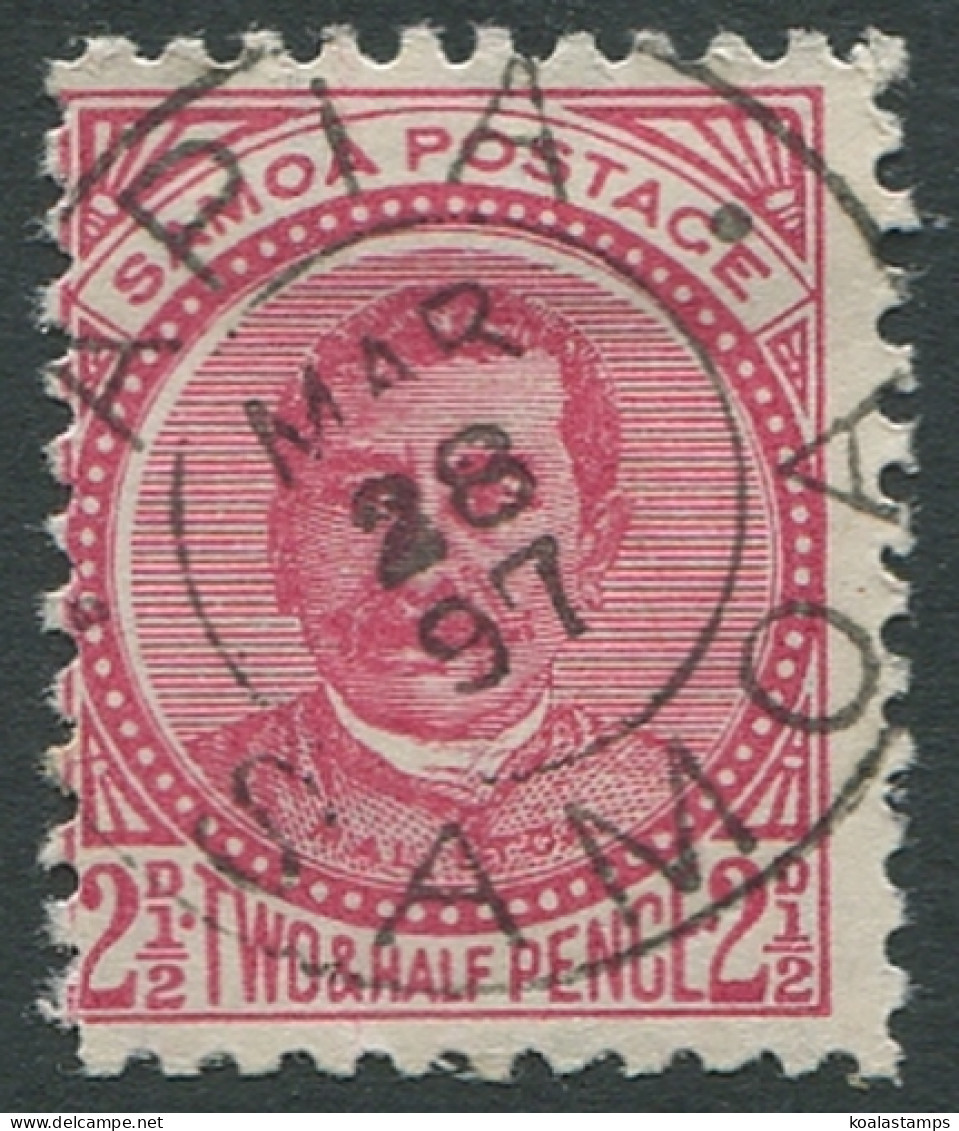 Samoa 1895 SG60 2½d Rose King Malietoa Laupepa FU - Samoa (Staat)