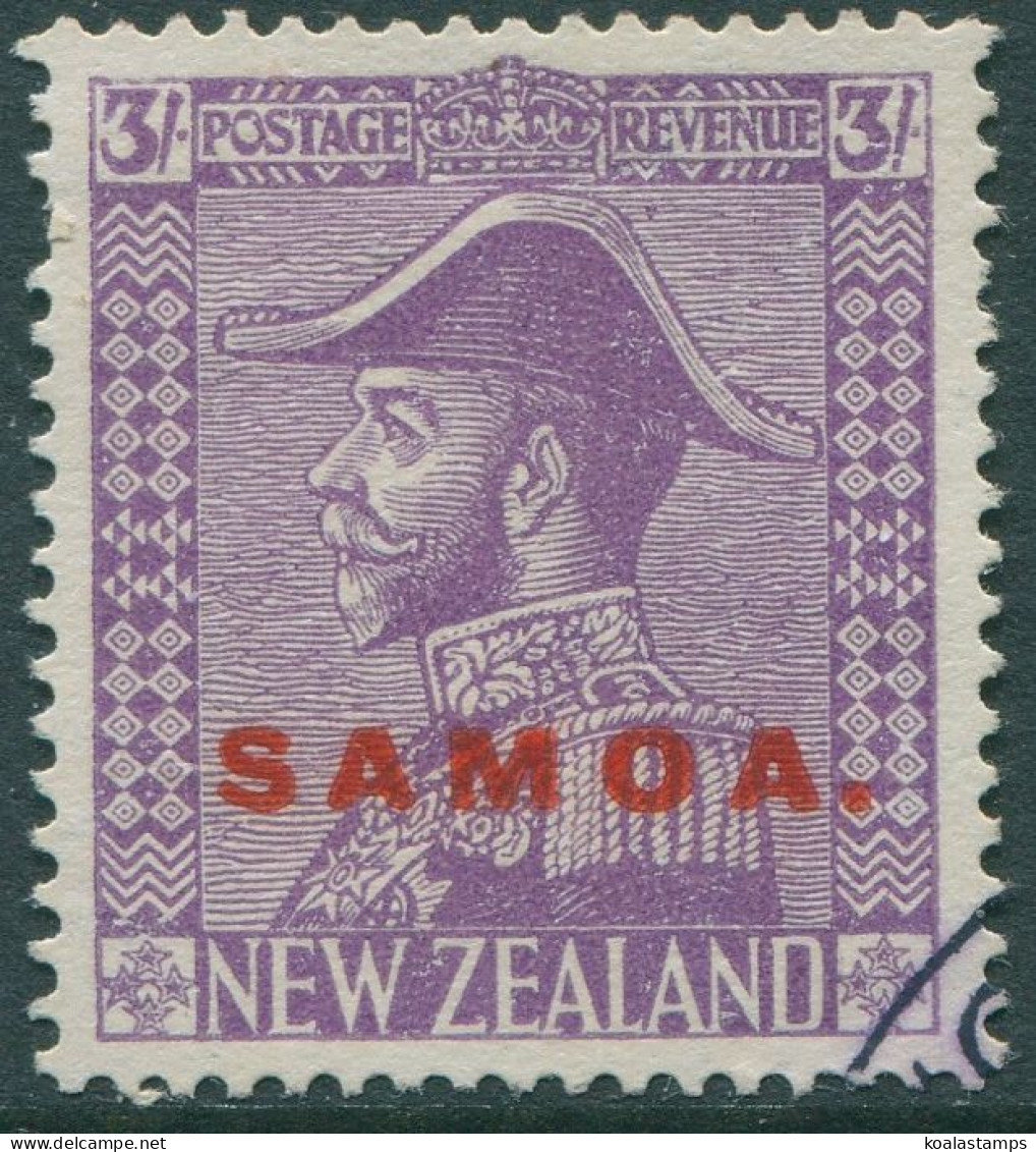 Samoa 1926 SG168 3/- Mauve KGV Admiral FU - Samoa (Staat)