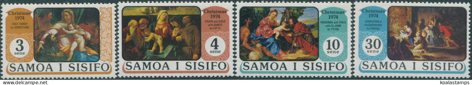 Samoa 1974 SG435-438 Christmas Set MNH - Samoa