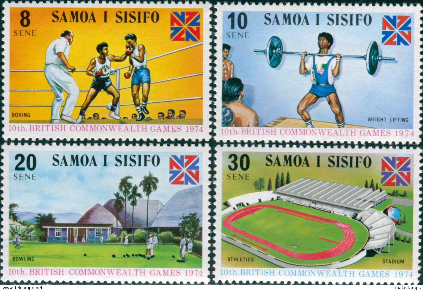 Samoa 1974 SG422-425 Commonwealth Games Set MNH - Samoa (Staat)