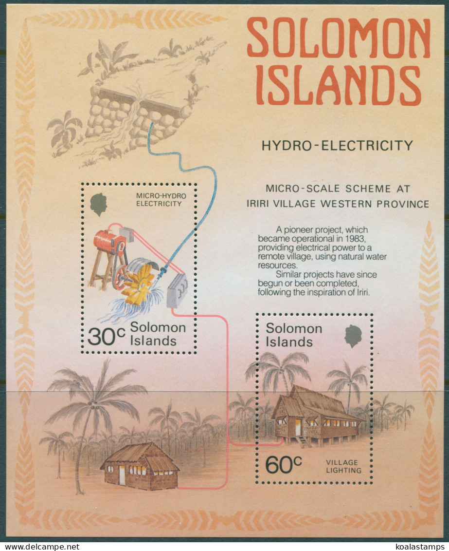 Solomon Islands 1985 SG557 Hydro MS MNH - Isole Salomone (1978-...)