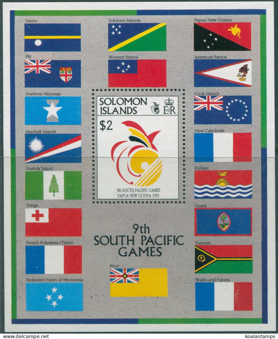 Solomon Islands 1991 SG702 South Pacific Games MS MNH - Salomoninseln (Salomonen 1978-...)