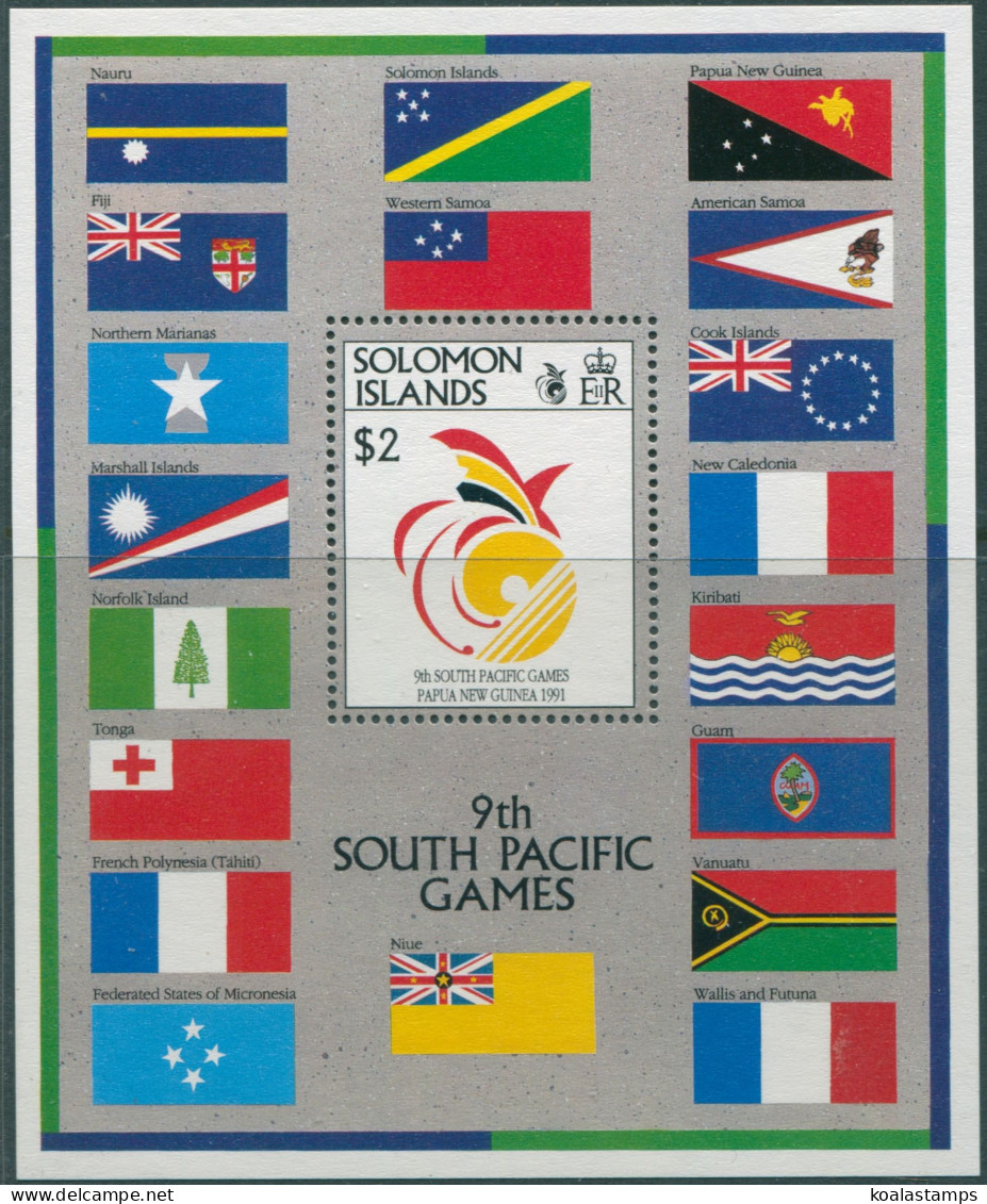 Solomon Islands 1991 SG702 South Pacific Games MS MNH - Islas Salomón (1978-...)