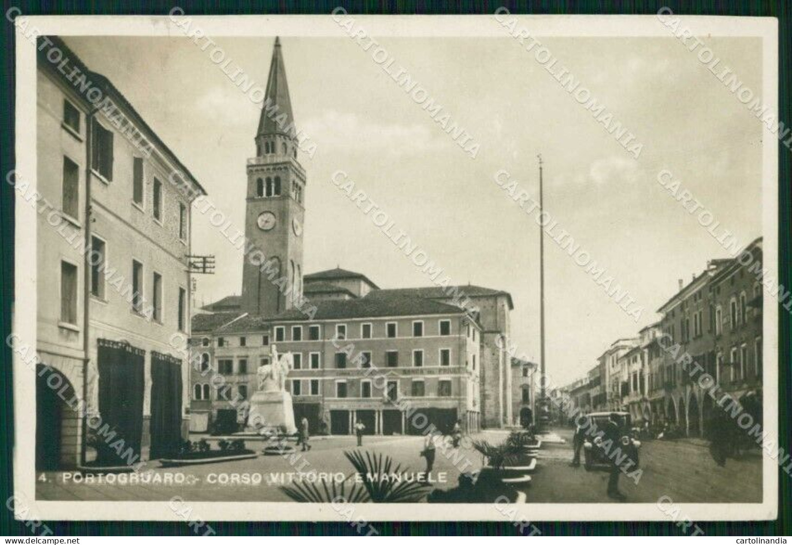 Venezia Portogruaro Corso Vittorio Emanuele Automobile Foto Cartolina RT0103 - Venezia (Venice)