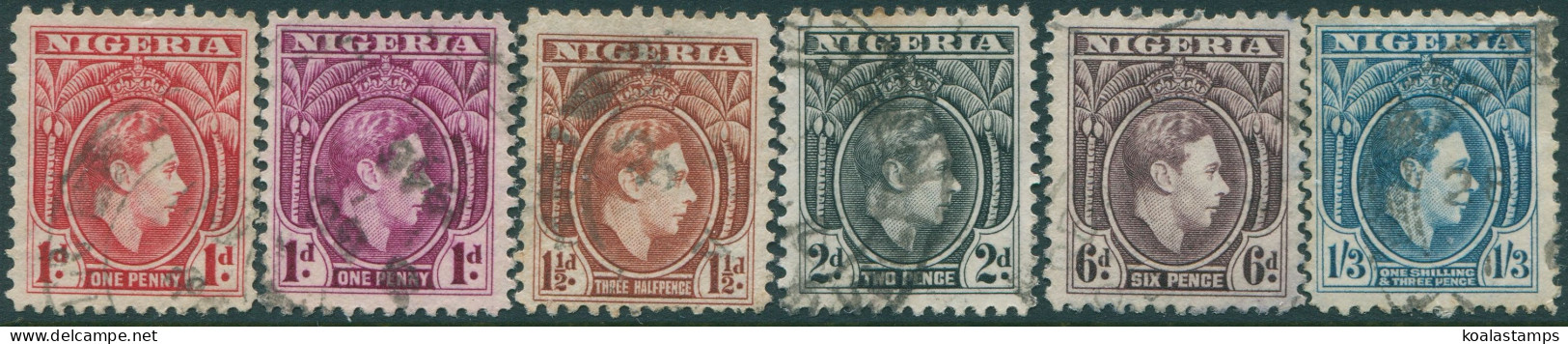 Nigeria 1938 SG50-57 KGVI (6) FU - Nigeria (1961-...)