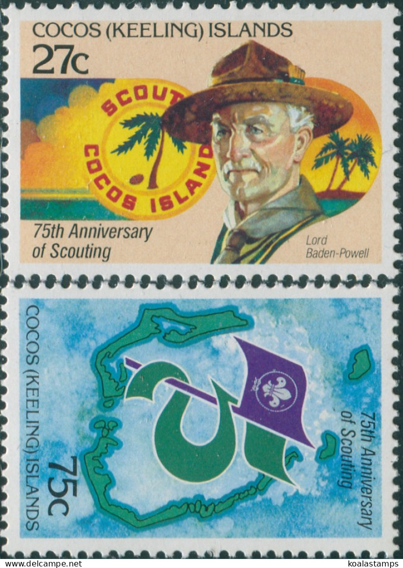 Cocos Islands 1982 SG82-83 Boy Scouts Set MNH - Isole Cocos (Keeling)