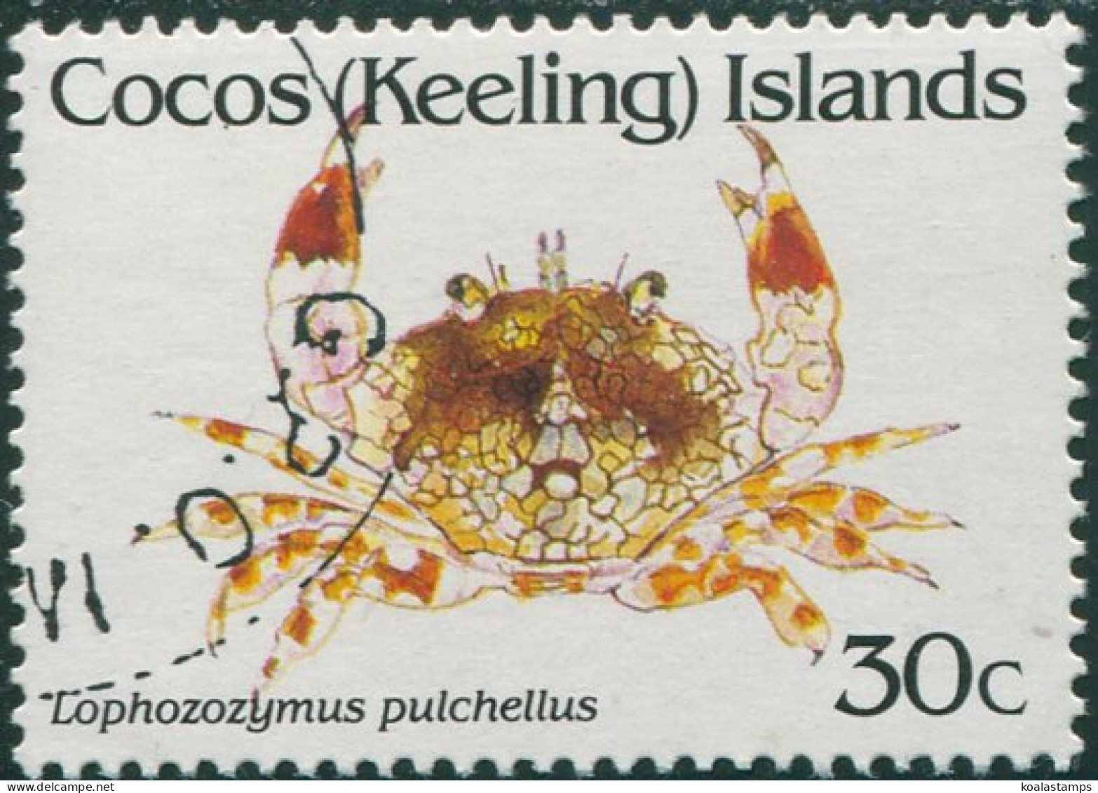 Cocos Islands 1991 SG255 30c Crab FU - Isole Cocos (Keeling)