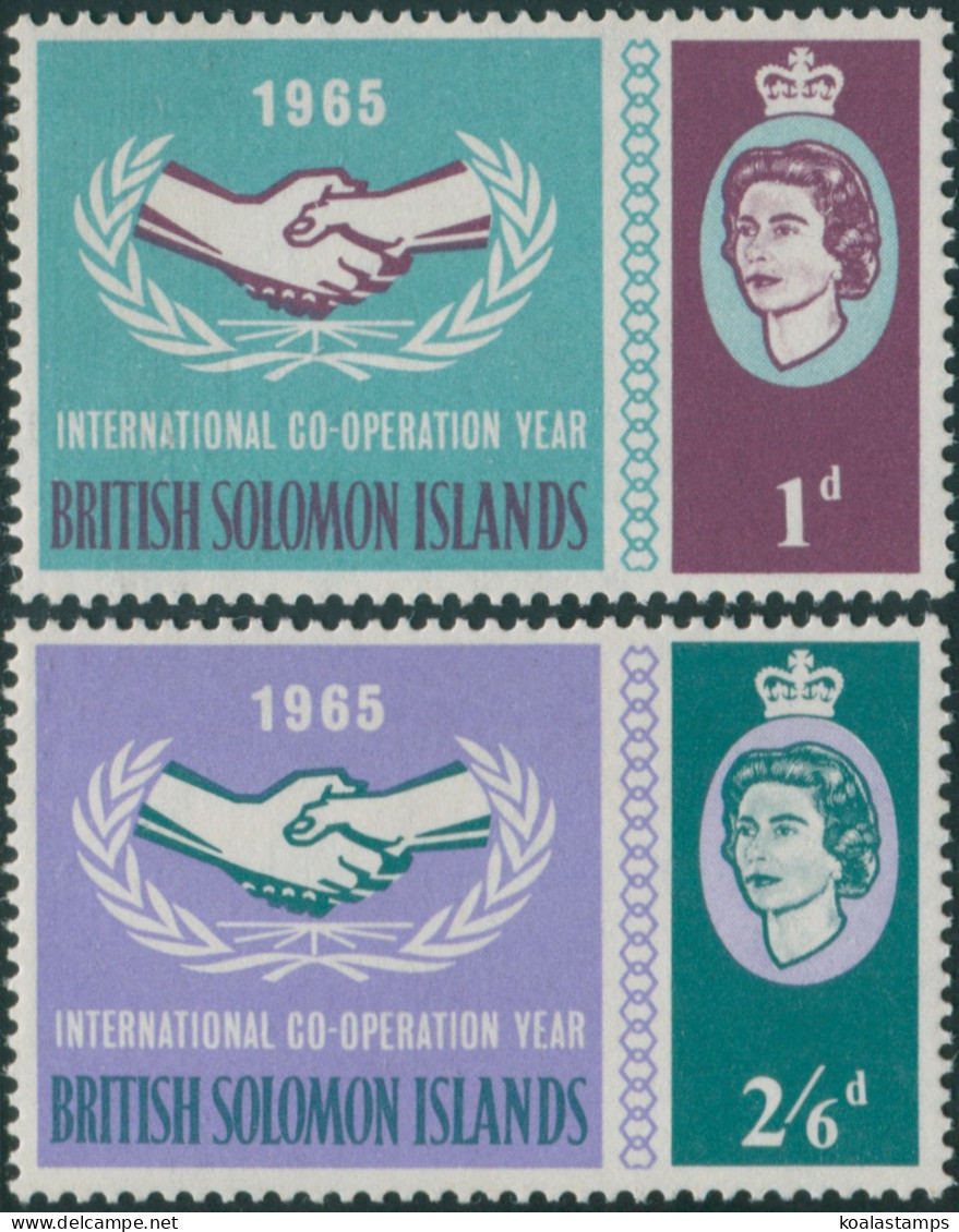 Solomon Islands 1965 SG129-130 ICY Set MNH - Islas Salomón (1978-...)
