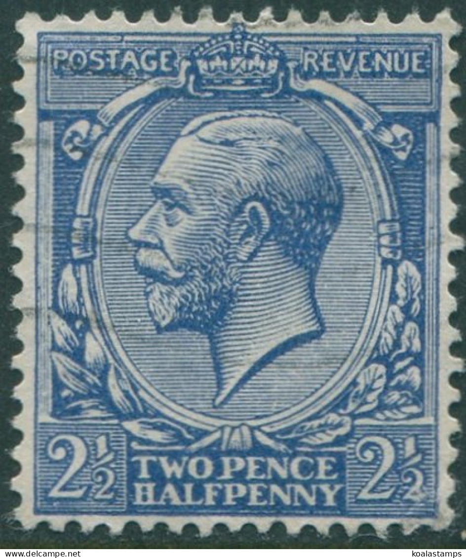 Great Britain 1924 SG422 2½d Blue KGV #1 FU (amd) - Non Classificati