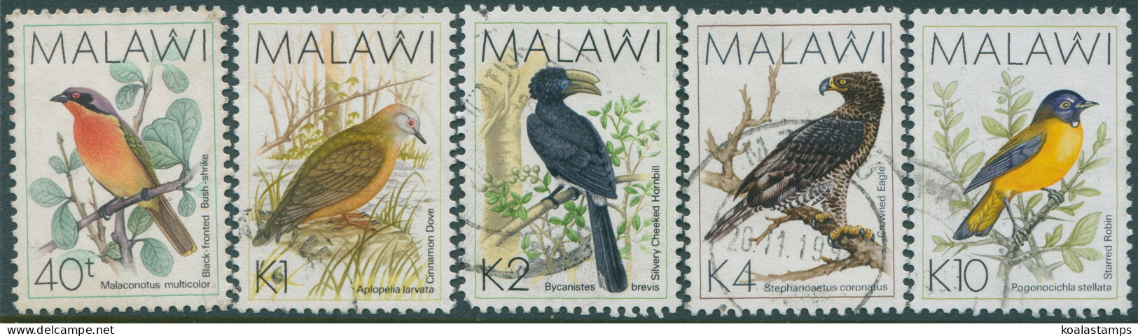 Malawi 1988 SG798-804 Birds (5) FU - Malawi (1964-...)