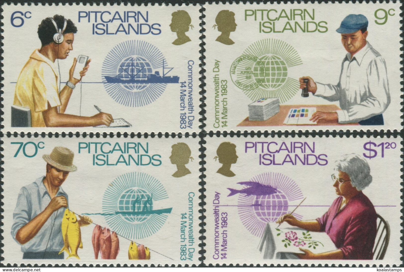 Pitcairn Islands 1983 SG234-237 Commonwealth Day Set MNH - Pitcairn Islands