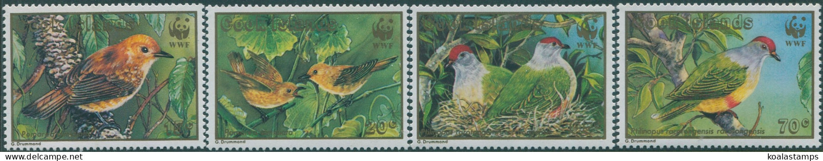 Cook Islands 1989 SG1222-1225 Endangered Birds Set MNH - Islas Cook
