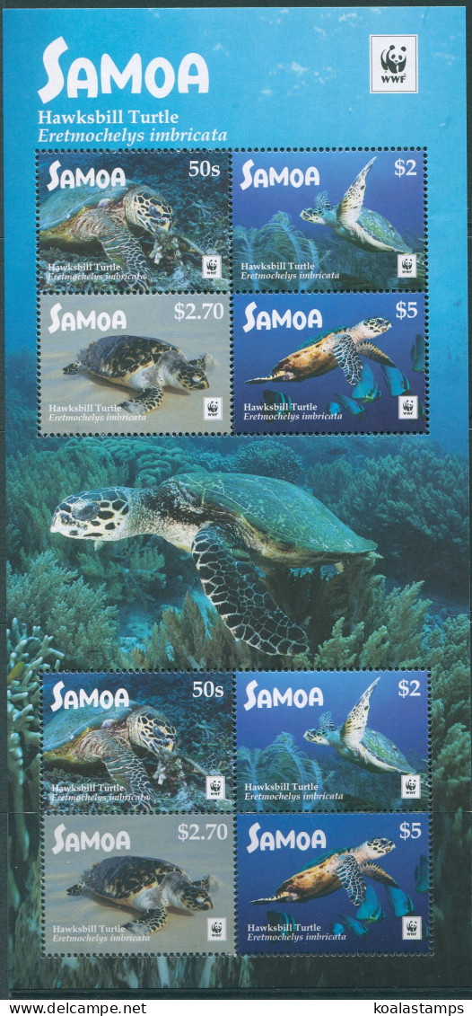 Samoa 2016 SG1430 WWF Hawksbill Turtle MS MNH - Samoa (Staat)