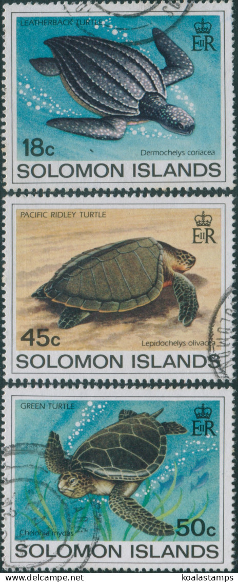 Solomon Islands 1983 SG485-488 Turtles Set Part FU - Isole Salomone (1978-...)