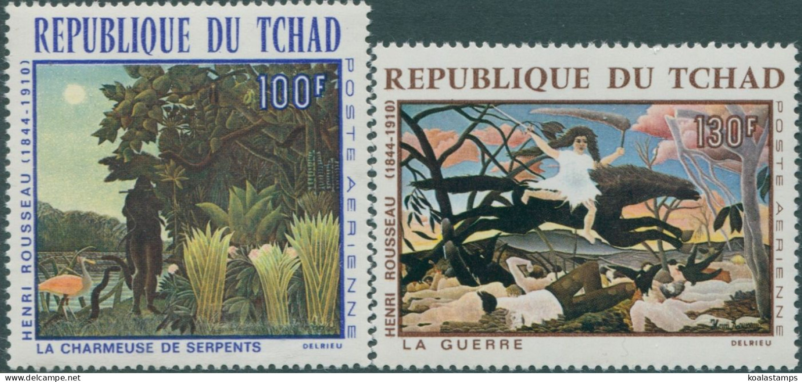 Chad 1968 SG207-208 Paintings By Henri Rousseau Set MNH - Ciad (1960-...)