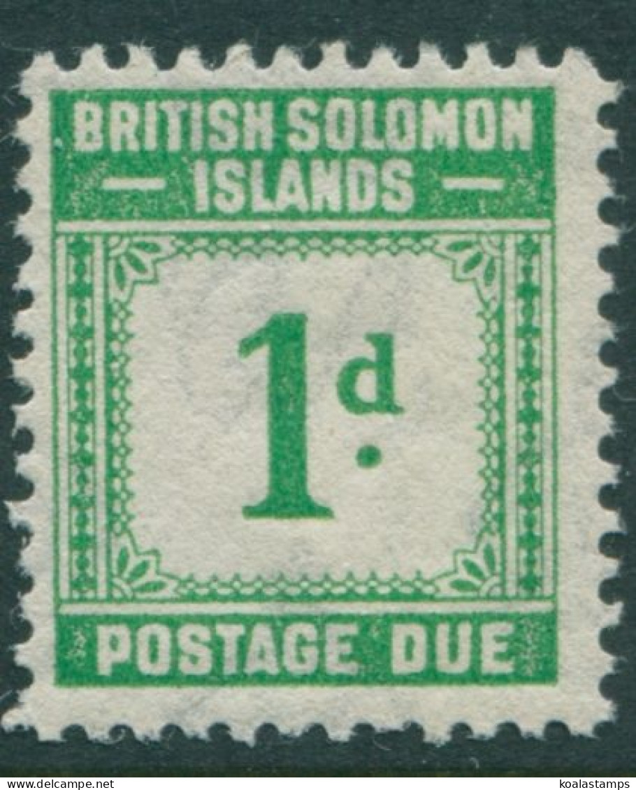 Solomon Islands Due 1940 SGD1 1d Emerald-green POSTAGE DUE MLH - Solomon Islands (1978-...)