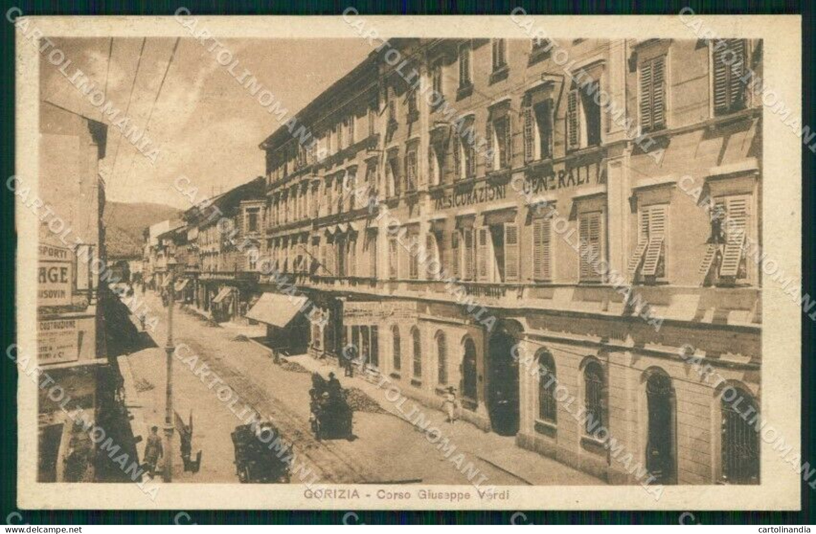 Gorizia Città Corso Giuseppe Verdi Cartolina RT0837 - Gorizia