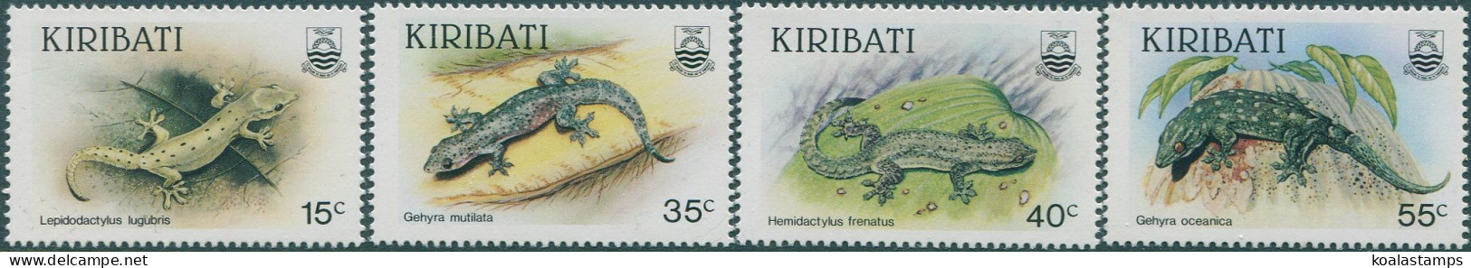 Kiribati 1986 SG261-264 Geckos Set MNH - Kiribati (1979-...)