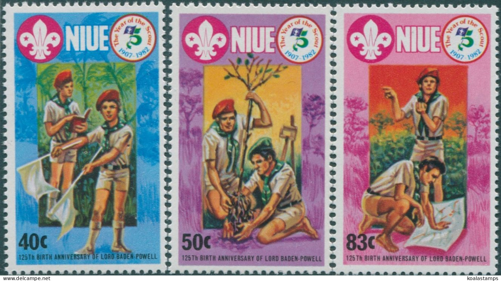 Niue 1983 SG479-481 Scouts Set MNH - Niue