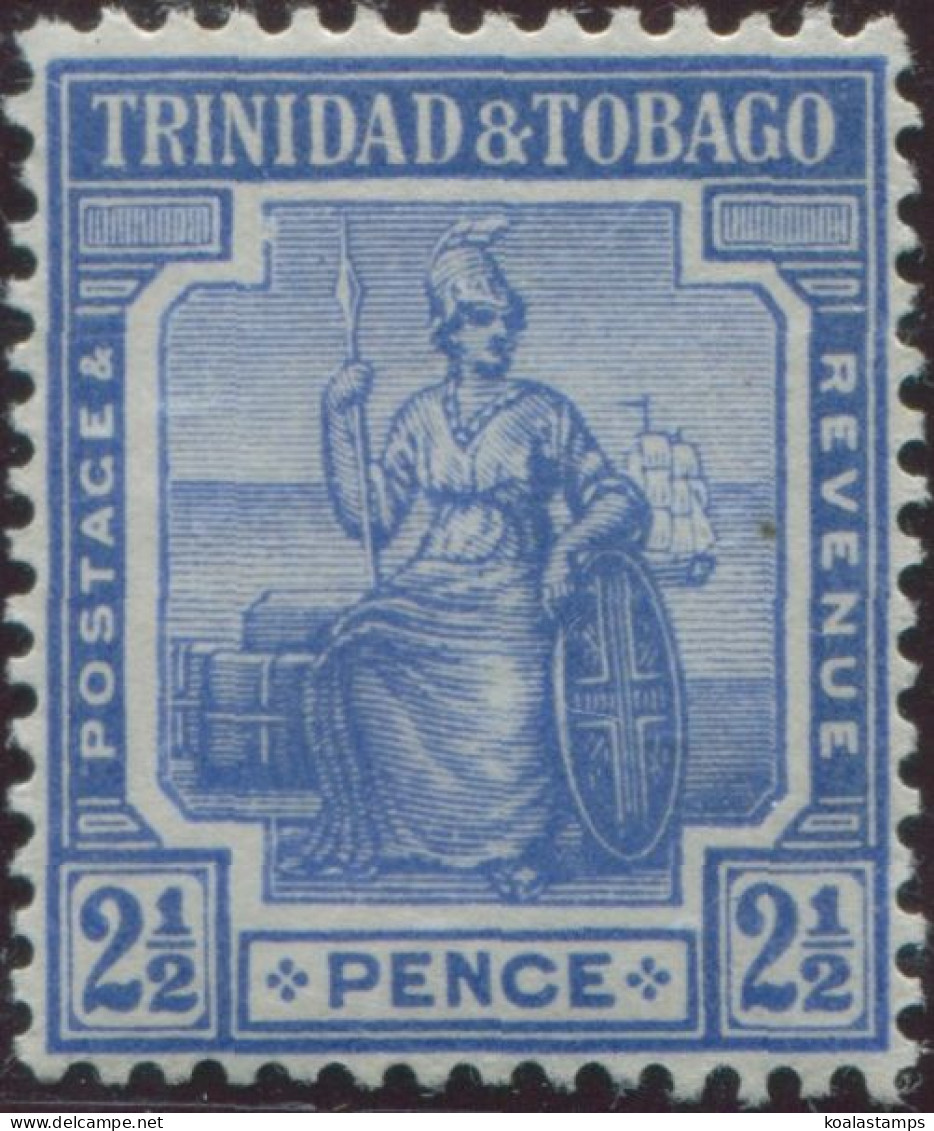 Trinidad And Tobago 1913 SG151 2½d Blue Britannia MLH - Trindad & Tobago (1962-...)