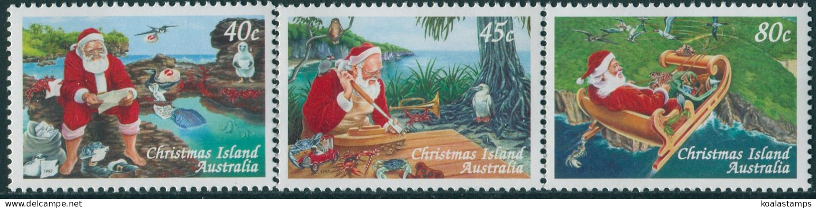 Christmas Island 1997 SG437-439 Christmas Set MNH - Christmaseiland