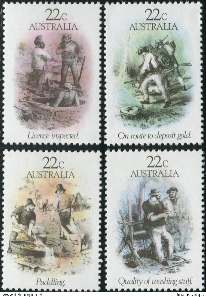 Australia 1981 SG774 Gold Rush Era Sketches Set MNH - Other & Unclassified