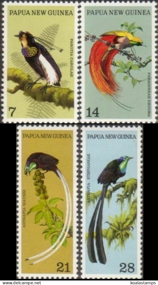 Papua New Guinea 1973 SG237-240 Birds Of Paradise Set MLH - Papoea-Nieuw-Guinea