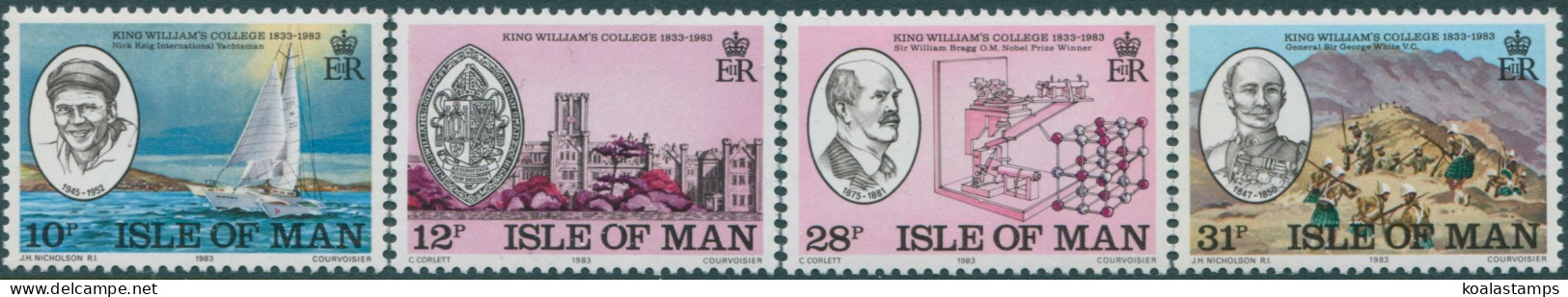Isle Of Man 1983 SG251-254 King William College Set MNH - Isola Di Man