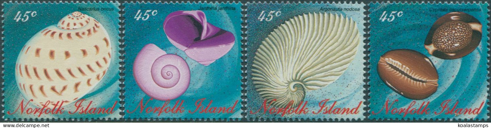 Norfolk Island 1996 SG620-623 Shells Set MNH - Ile Norfolk