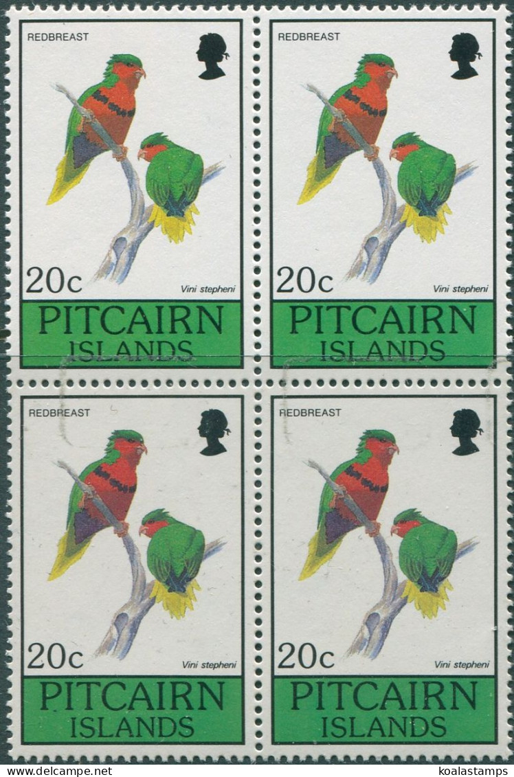 Pitcairn Islands 1990 SG385 20c Lory Block MNH - Islas De Pitcairn