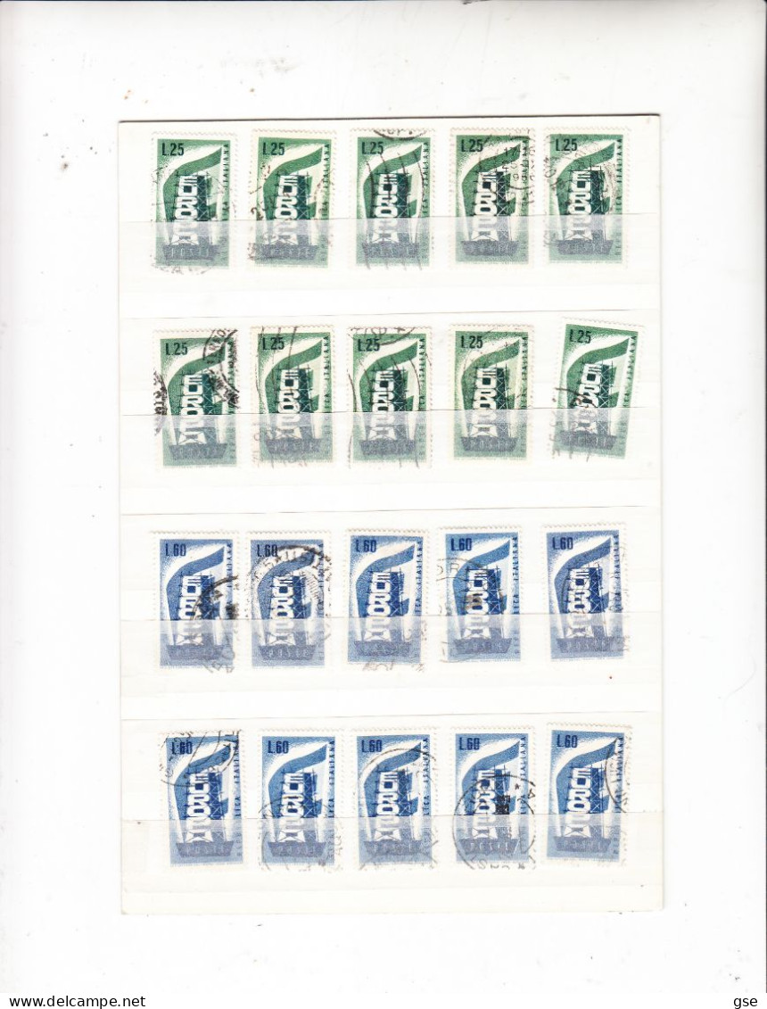 ITALIA 1956 -  EUROPA/CEPT - Sassone 803/4° (10 Esemplari Perfetti) - Collections