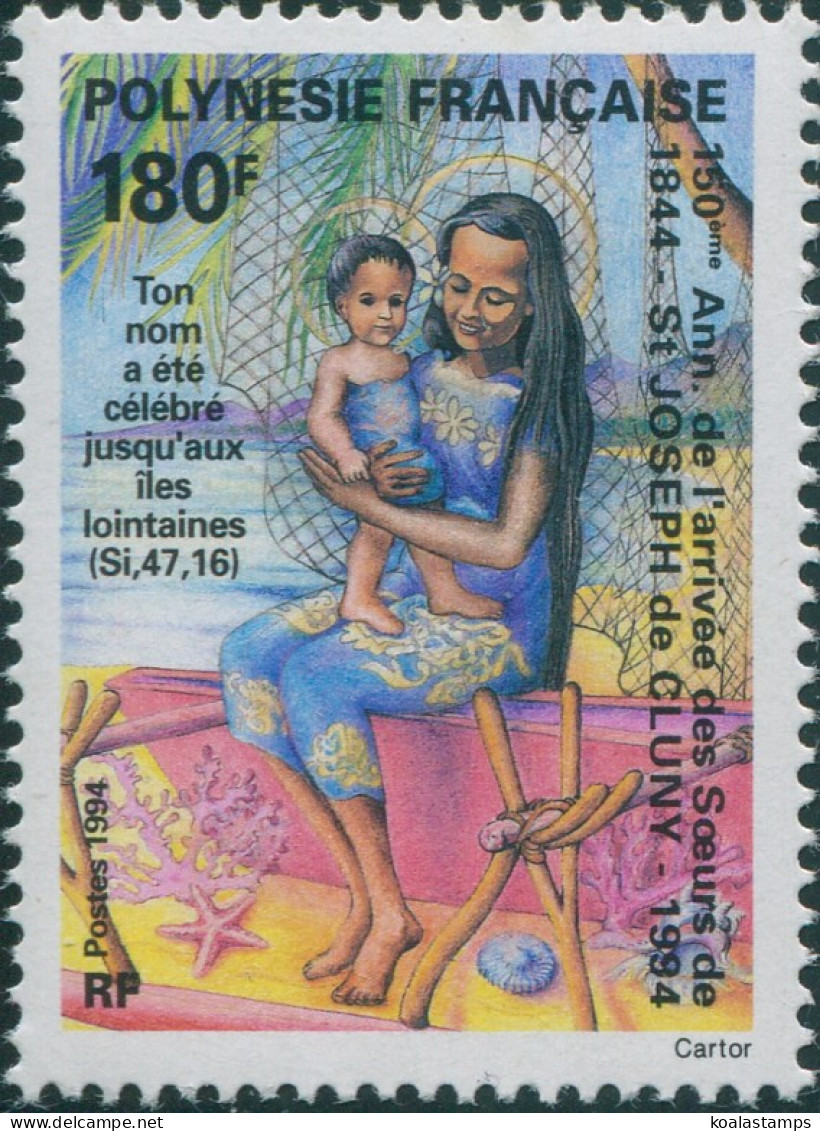 French Polynesia 1994 SG698 180f Sister Germaine Bruel And Child MNH - Other & Unclassified