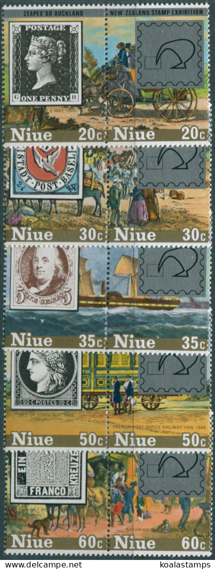 Niue 1980 SG353-362 Zeapex Stamp Exhibition Set MNH - Niue