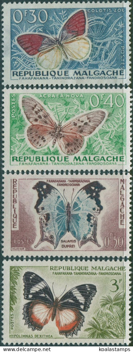 Malagasy 1960 SG7-11 Butterflies (4) MLH - Madagaskar (1960-...)