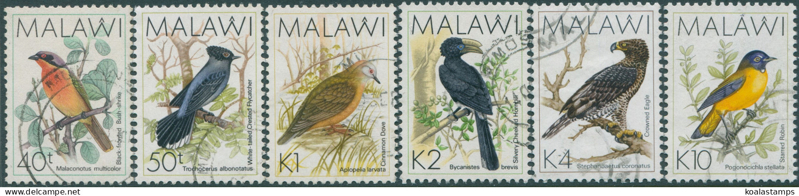 Malawi 1988 SG798-804 Birds (6) FU - Malawi (1964-...)