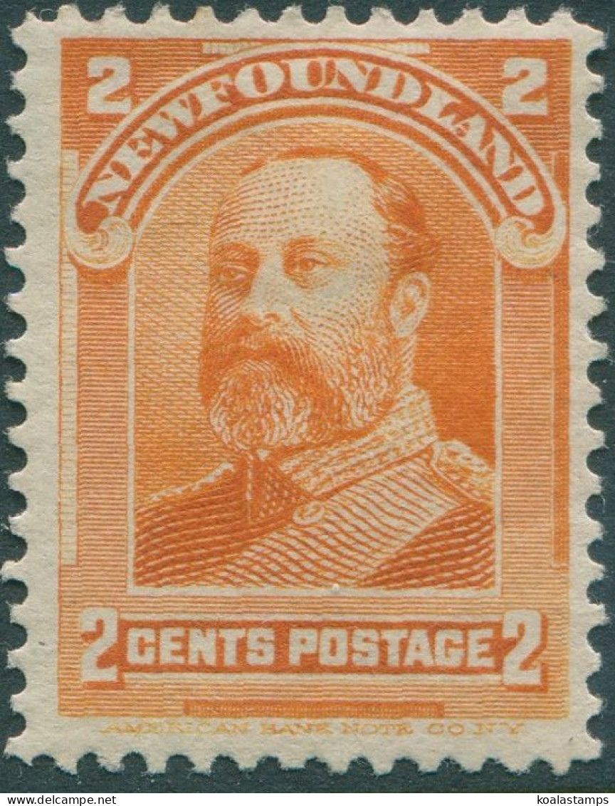 Newfoundland 1897 SG86 2c Orange Prince Of Wales KEVII MH - 1865-1902