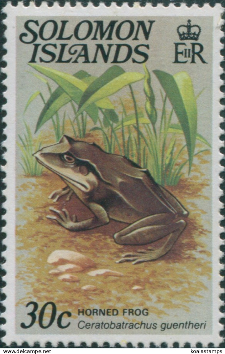 Solomon Islands 1979 SG398A 30c Horned Frog MNH - Isole Salomone (1978-...)