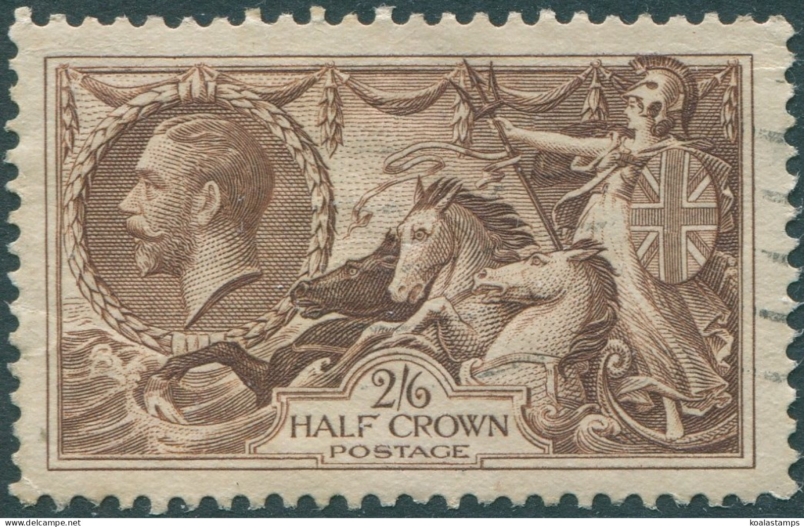 Great Britain 1934 SG450 2s.6d Chocolate-brown KGV #1 FU (amd) - Unclassified