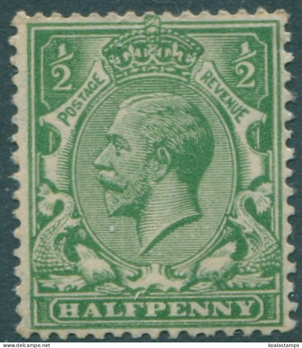 Great Britain 1924 SG418a ½d Green KGV Wmk Sideways MNH (amd) - Non Classificati