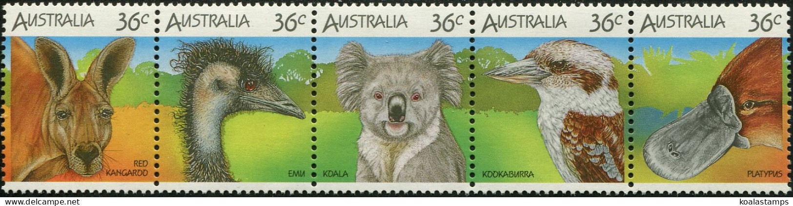Australia 1986 SG1023a Wildlife Strip Of 5 MNH - Otros & Sin Clasificación