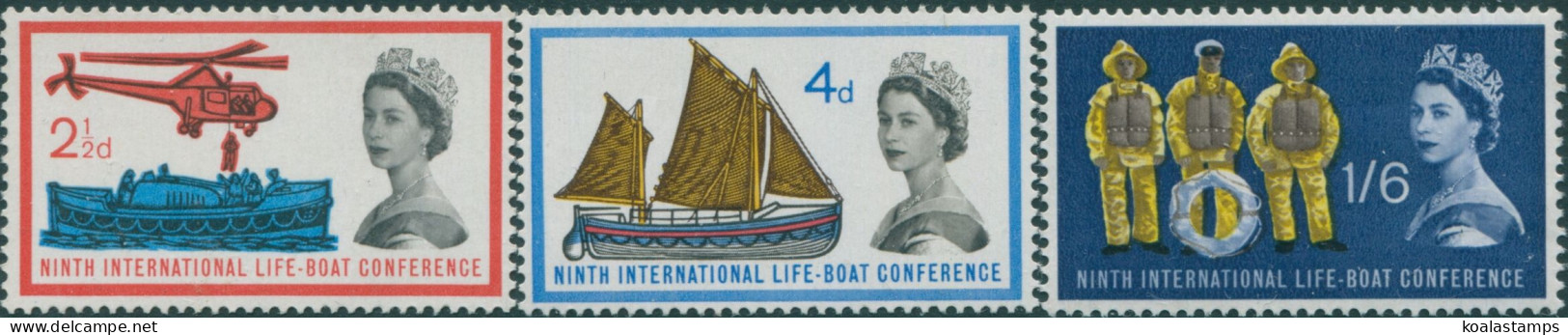 Great Britain 1963 SG639-641 QEII Lifeboat Conference Set MNH - Zonder Classificatie